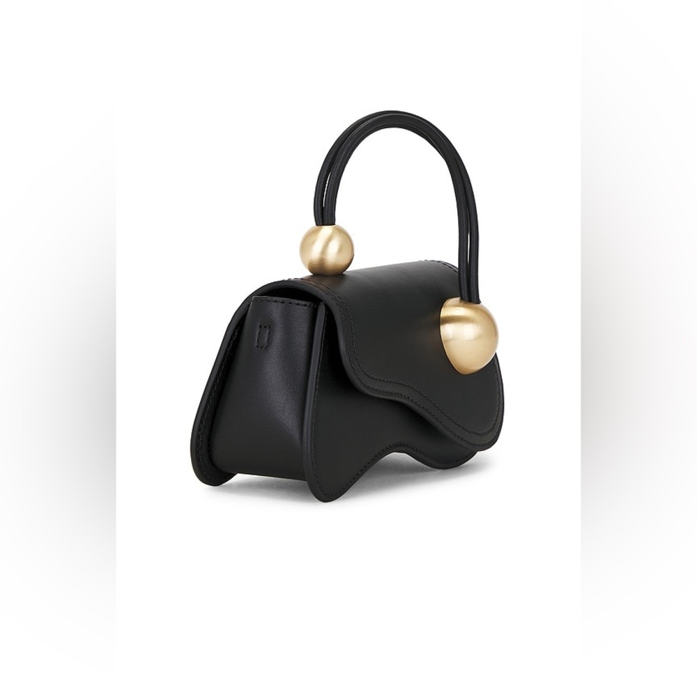 cult gaia Black Shoulder Bag with Gold Accents - Picture 5 of 16